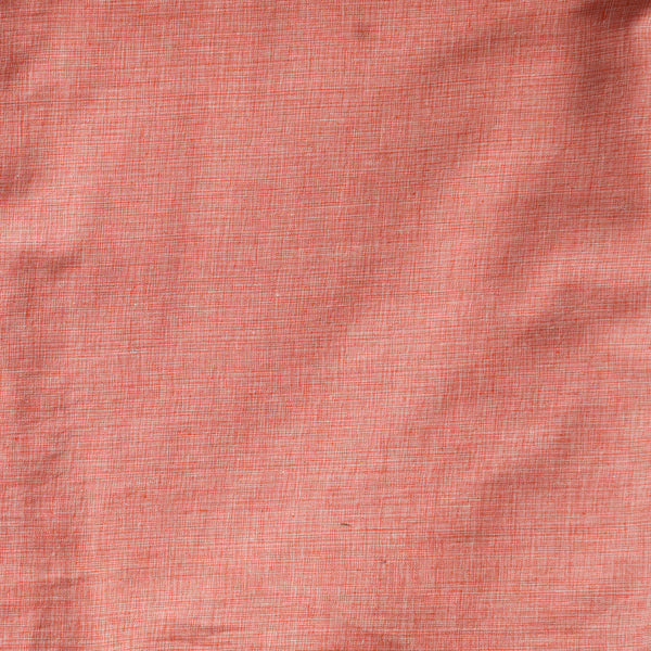 Pure Handloom Cotton Textured Peach Fabric