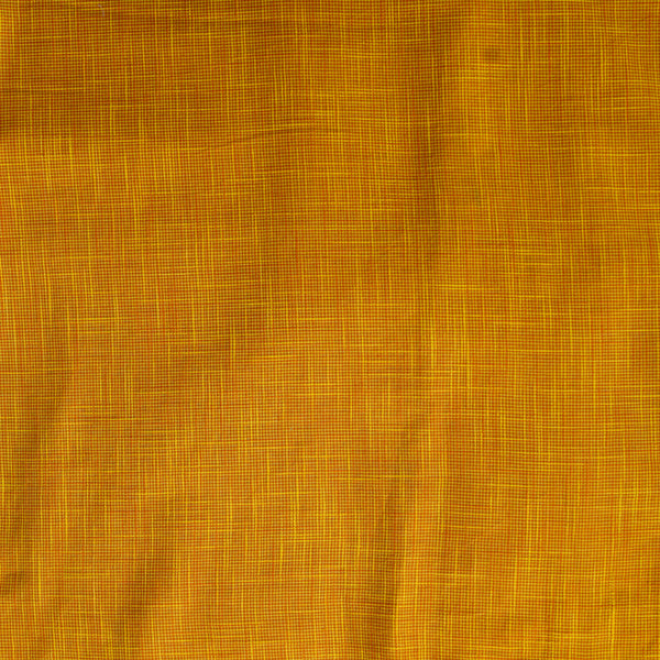 Pure Cotton Mini Yellow Small Checks Fabric