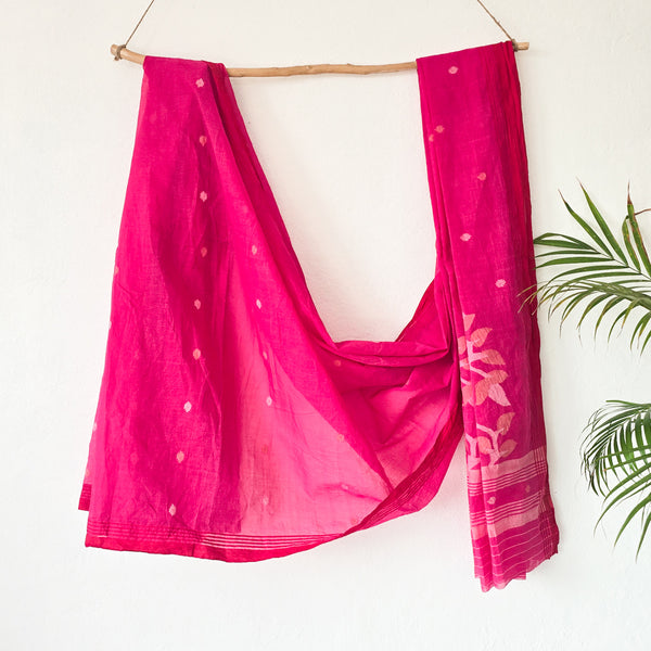 ISHA-Cotton Pink  Saree