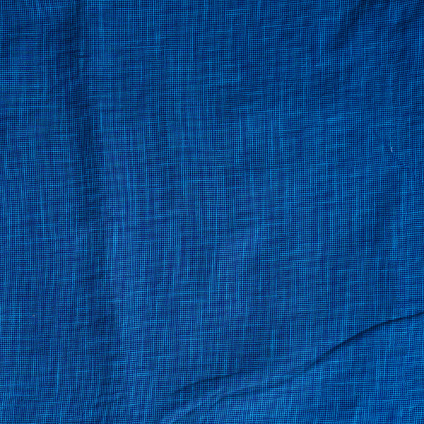 Pure Cotton Mini Blue Small Checks Fabric