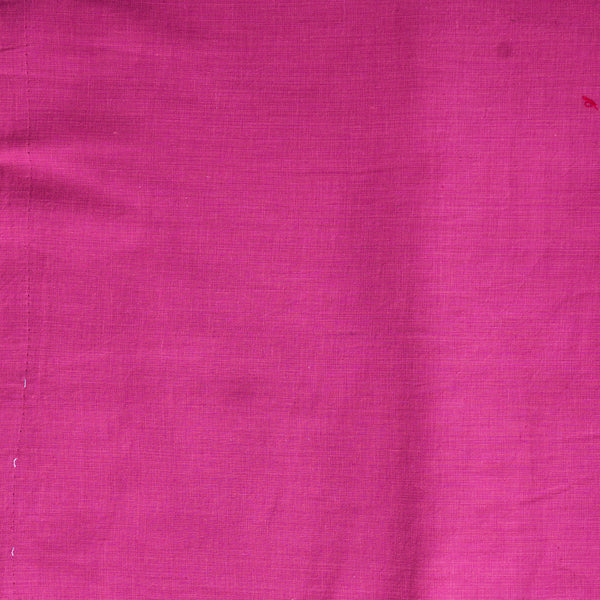 Pure Handloom Cotton Textured Pink Fabric