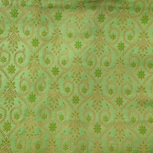 Brocade Light Green Fabric