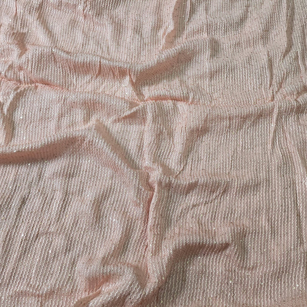 ( Pre-Cut 2 Meter ) Chiffion Light Peach Squcens Fabric