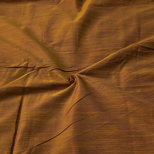 Cotton Silk - Mustard Yellow With Shades Of Purple Fabric