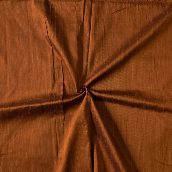 Cotton Silk -Rust Orange Fabric