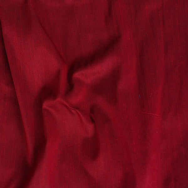 Cotton Silk Maroon Plain Fabric