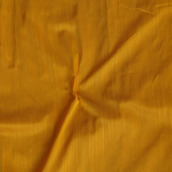 Cotton Silk Mustard Plain Fabric