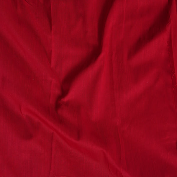 Cotton Silk Red Plain Fabric