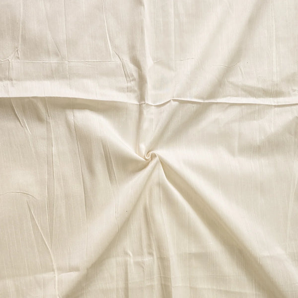 ( PRE-CUT 1 METER ) Cotton Silk - White Fabric