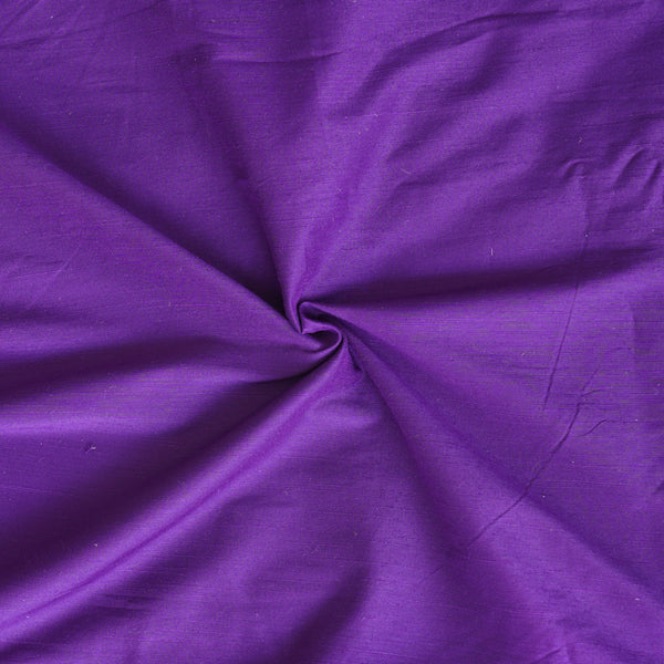 Cotton Silk Purple Plain Fabric