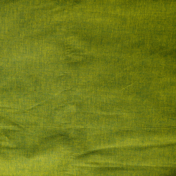 Pure South Cotton Green Yellow Duel Shade Fabric