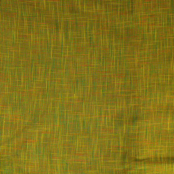 Pure Cotton mini Yellow Green Small Checks Fabric