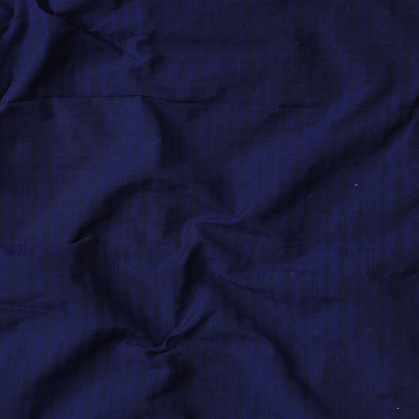 Dupion Cotton Silk Navy Blue Fabric