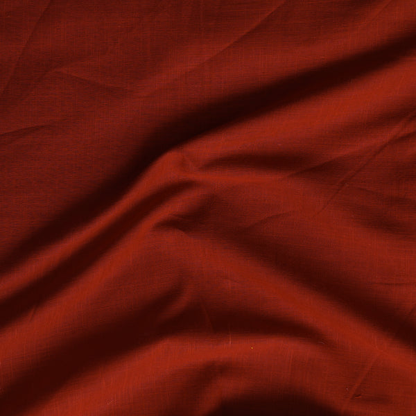 Pure Slub Cotton Maroon Rust Fabric