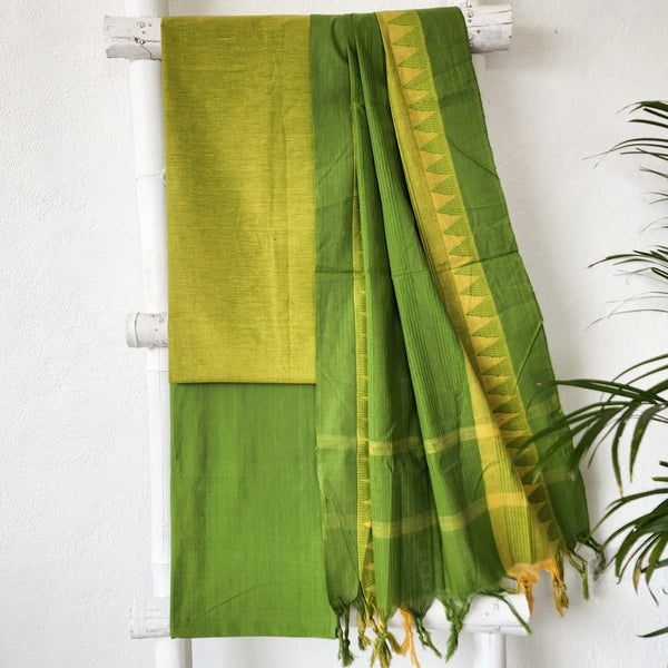 NAYANTARA - Pure South Cotton Handloom Set Green