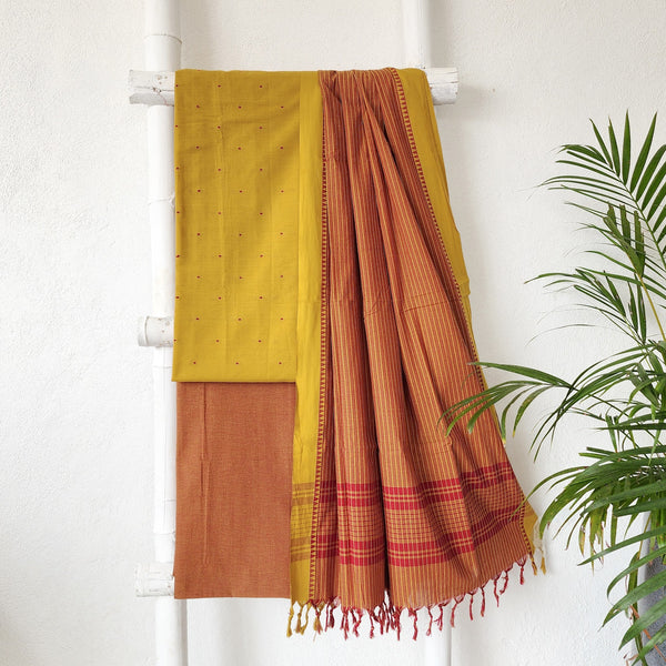 NAYANTARA - Pure South Cotton Handloom Set Mustard