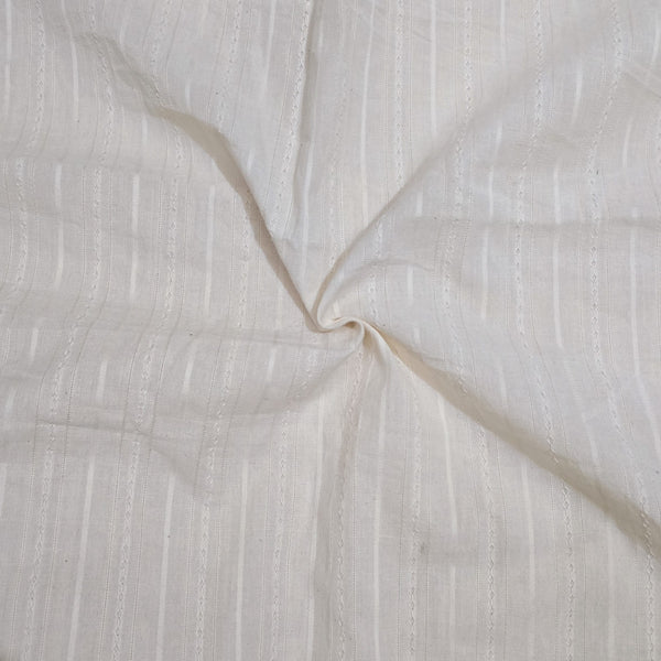 ( Width 48 Inches ) Pure Cotton Cream Hakoba Fabric