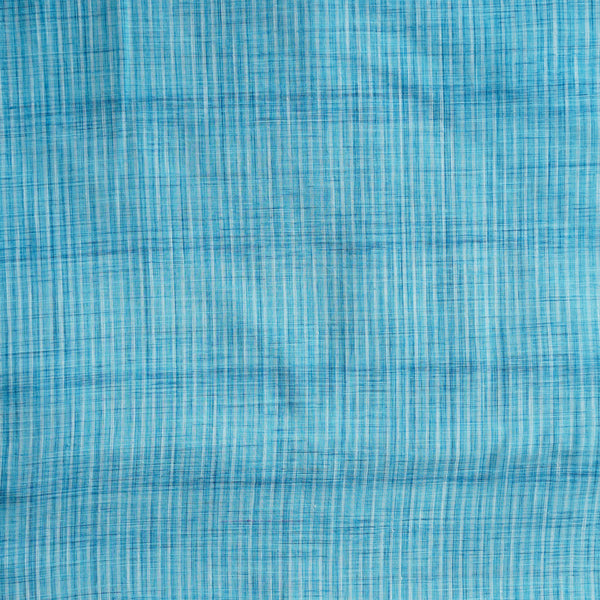 Pure Cotton Handloom Light Blue Textured Fabric