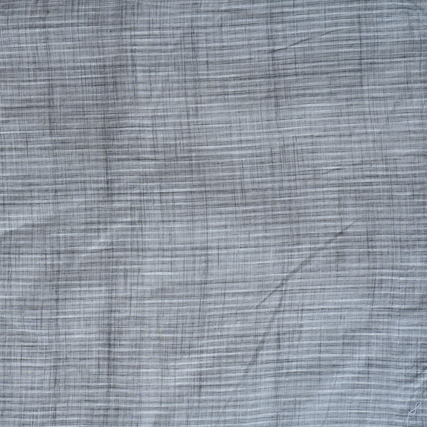 Pure Cotton Handloom Light Grey Textured Fabric