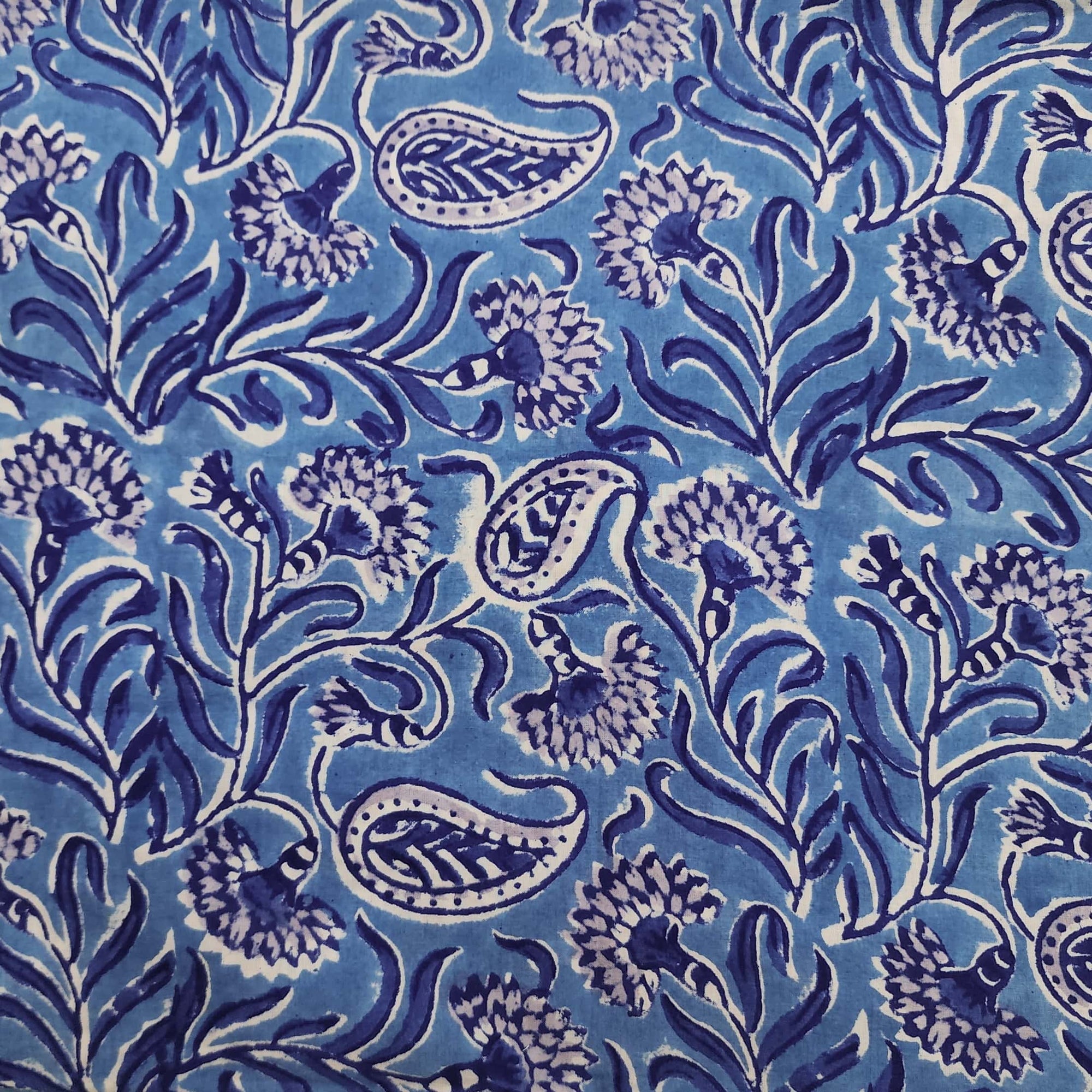 Cotton Jaipuri Hand Block Printed Fabric Manufacturer, Multicolour at Rs  115/meter in Jaipur