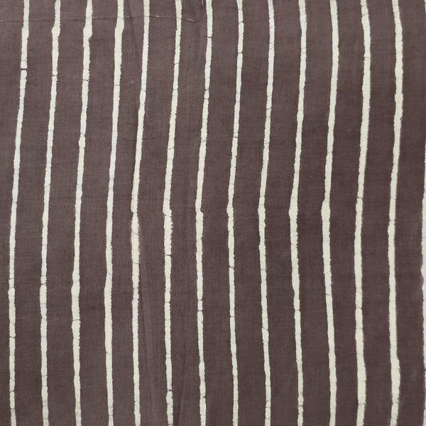 Pure Cotton Kashish Stripes Hand Block Print Fabric
