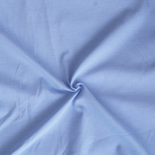 Pure Cotton Plain Blue Fabric