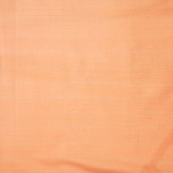 ( Pre-Cut 1.25 Meter ) Pure Cotton Plain Peach Hand Woven Fabric