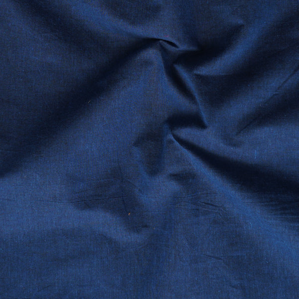 Pure South Cotton Plain Blue Fabric