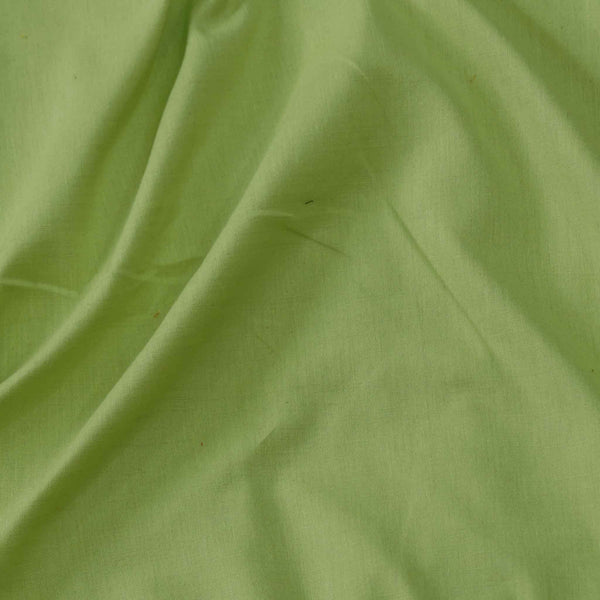 ( Pre-Cut 2.40 Meter ) Rayon Slub Cotton Fabric Pastel Green