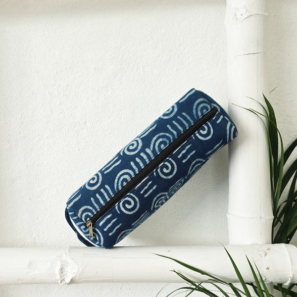 Travel Utility Multipurpose Pouches Pack Of 1 Indigo Chakra Motifs