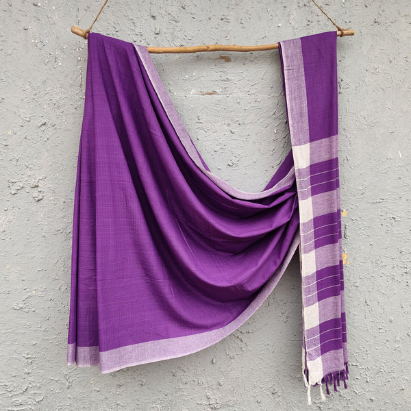 ARUSHI - Purple Bengal Handloom Saree