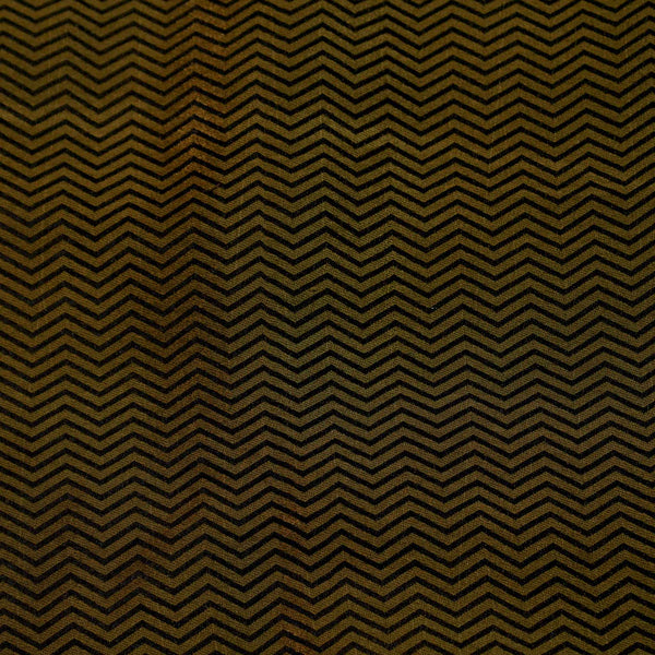 Banarasi Brocade Black Long Zig Zag Woven Fabric