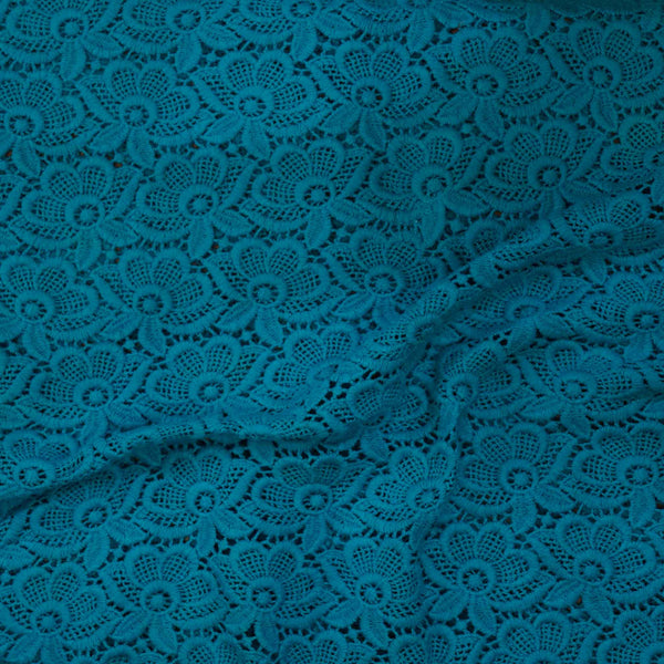 Blue Lace Fabric