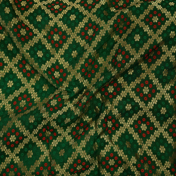 Brocade Green Patola Woven