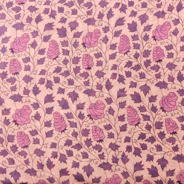 Georgette Lavender Rose Wine Fabric