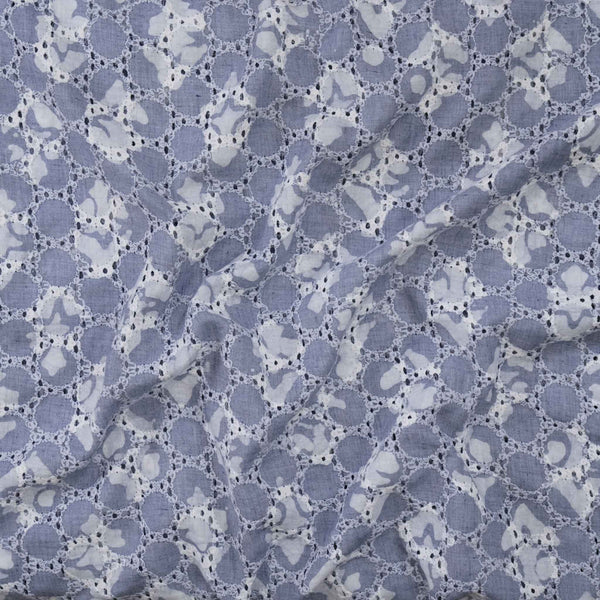 Hakoba With Batik Block Print Grey