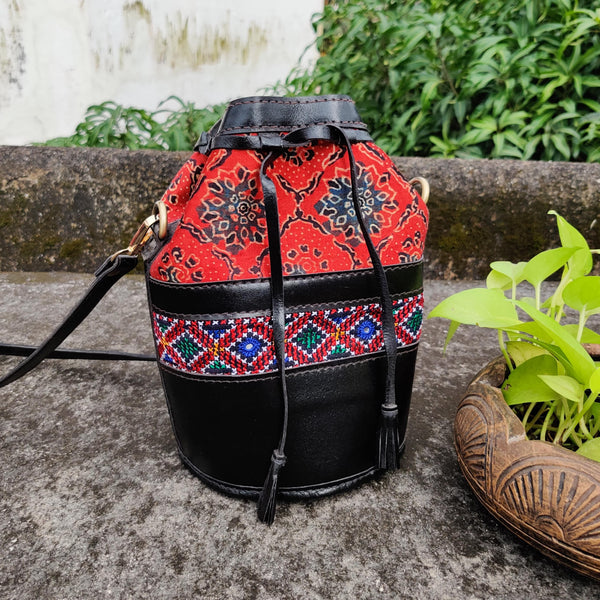 JODHPURI - Leather Potli Sling Bag