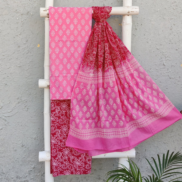 MEKHALA- Pure Cotton Daily Wear Suit Piece Cotton Dupatta