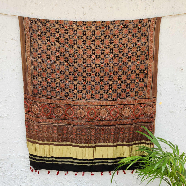 Modal Silk Gajji Yasmeen Ajrak Dupatta