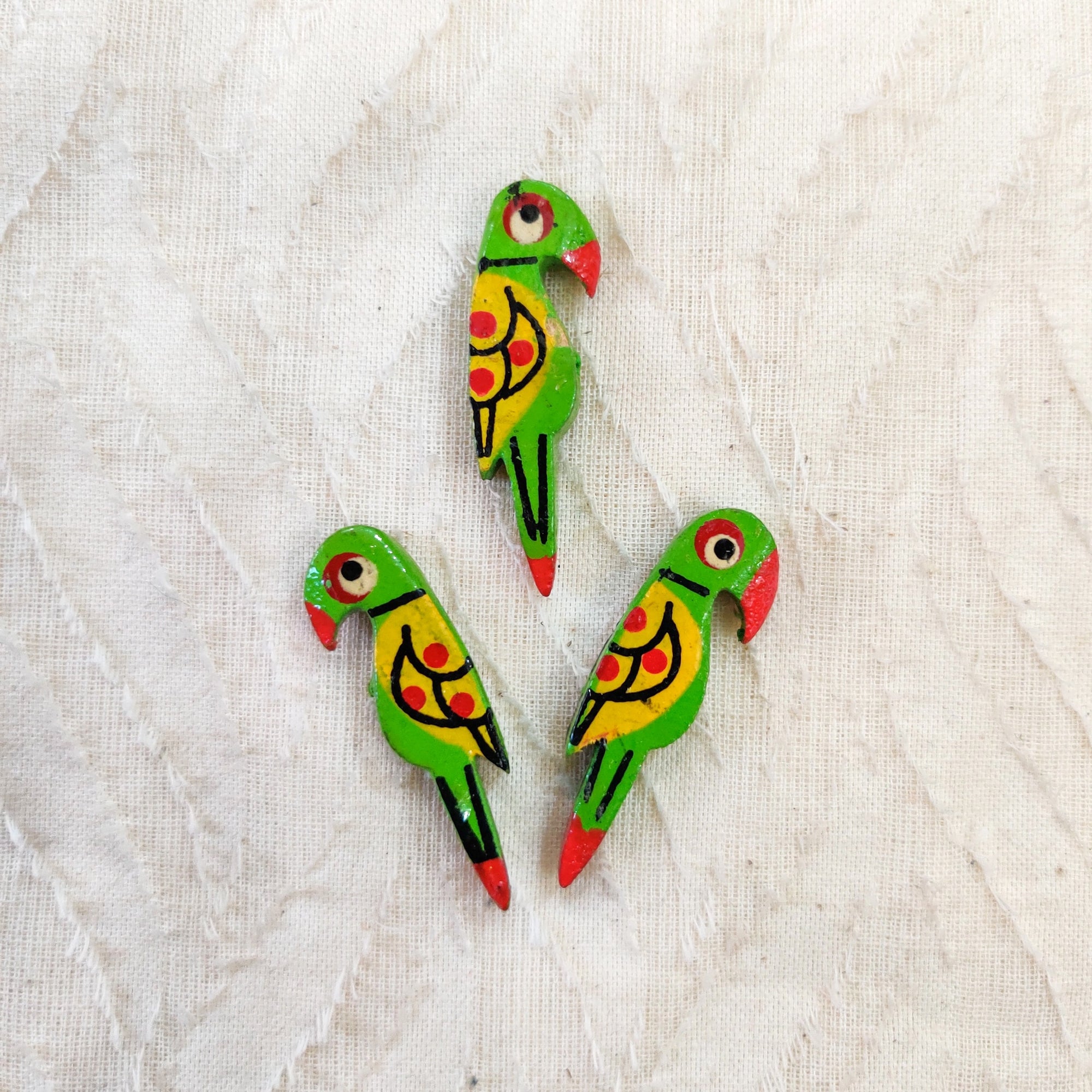 Pack Of Multi Colour Parrot Buttons