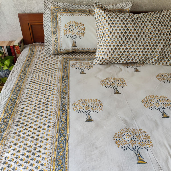 Philouri Pure Cotton Jaipuri Double Bedsheet