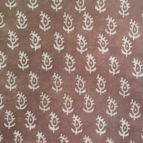 Pre Cut 2 Meter Pure Cotton Akola Kashish With Kairi Motif Hand Block Print Fabric