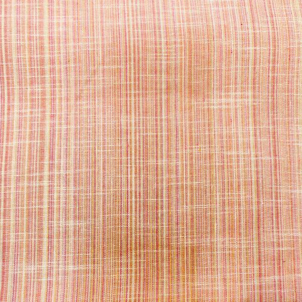 Pure Cotton Handloom With Shades of Pink Woven Blouse Fabric (1.25 Meter)