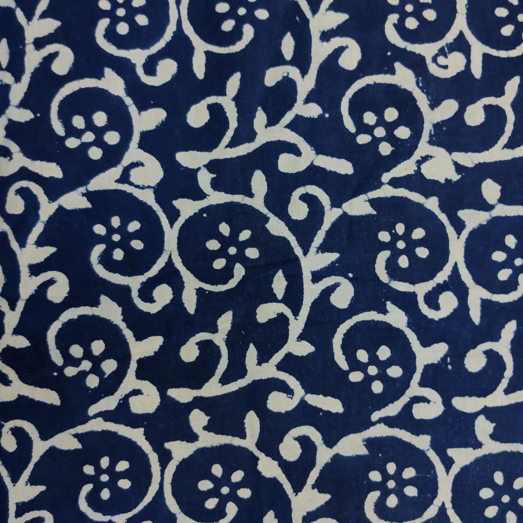 Sparkly Cheetah/Camo Printed Cotton Canvas - Indigo/Taupe - Fabric by the  Yard