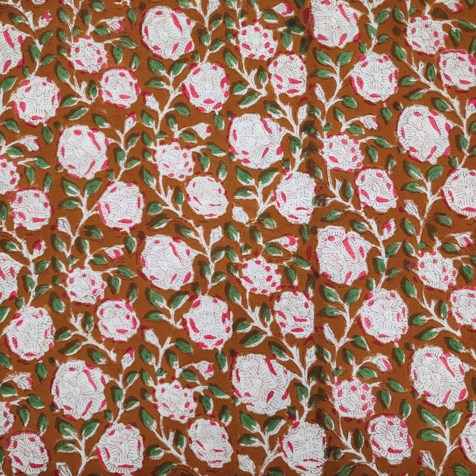 Jaipuri, Mughal , Jaal, Rapid Hand Block Print Cotton Fabrics Online ...