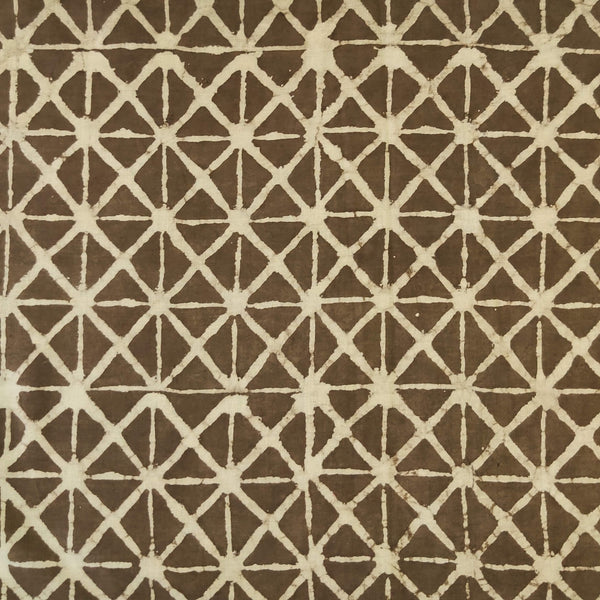 Pure Cotton Kashish Geometric Pattern Hand Block Print Fabric