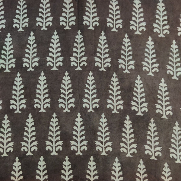 Pure Cotton Kashish With Ashoka Motif Hand Block Print Fabric