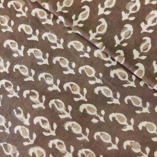 Pure Cotton Kashish With Tiny Kairi Hand Block Print Blouse Fabric ( 1.25 Metres )