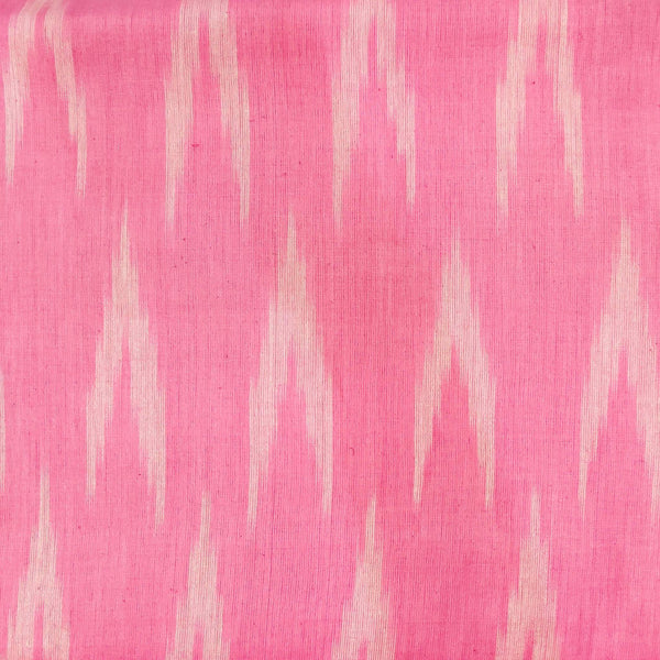 Pure Cotton Light Pink Baghalpuri Ikkat With Light Arrow Head Motif Weaves Blouse Fabric 90CM