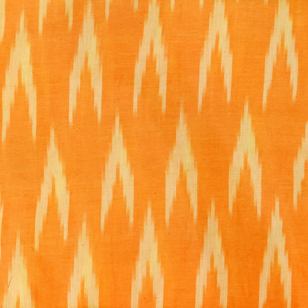 Pure Cotton Mango Baghalpuri Ikkat With Light Arrow Head Motif Weaves Blouse Fabric (1.25 Meter)